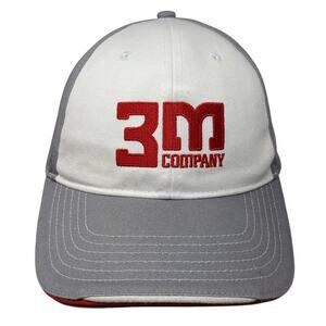 3M Company Strapback Baseball Hat Gray One Size Embroidered Colorblock